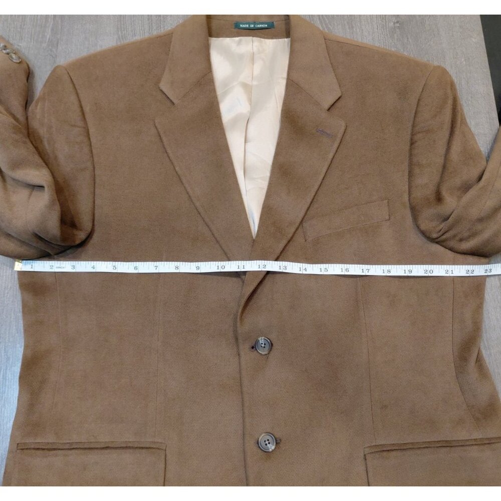 Vtg 90s LRL Lauren Ralph Lauren 2-Button Faux Suede Sport Coat 42R Blazer Preppy - Picture 10 of 12